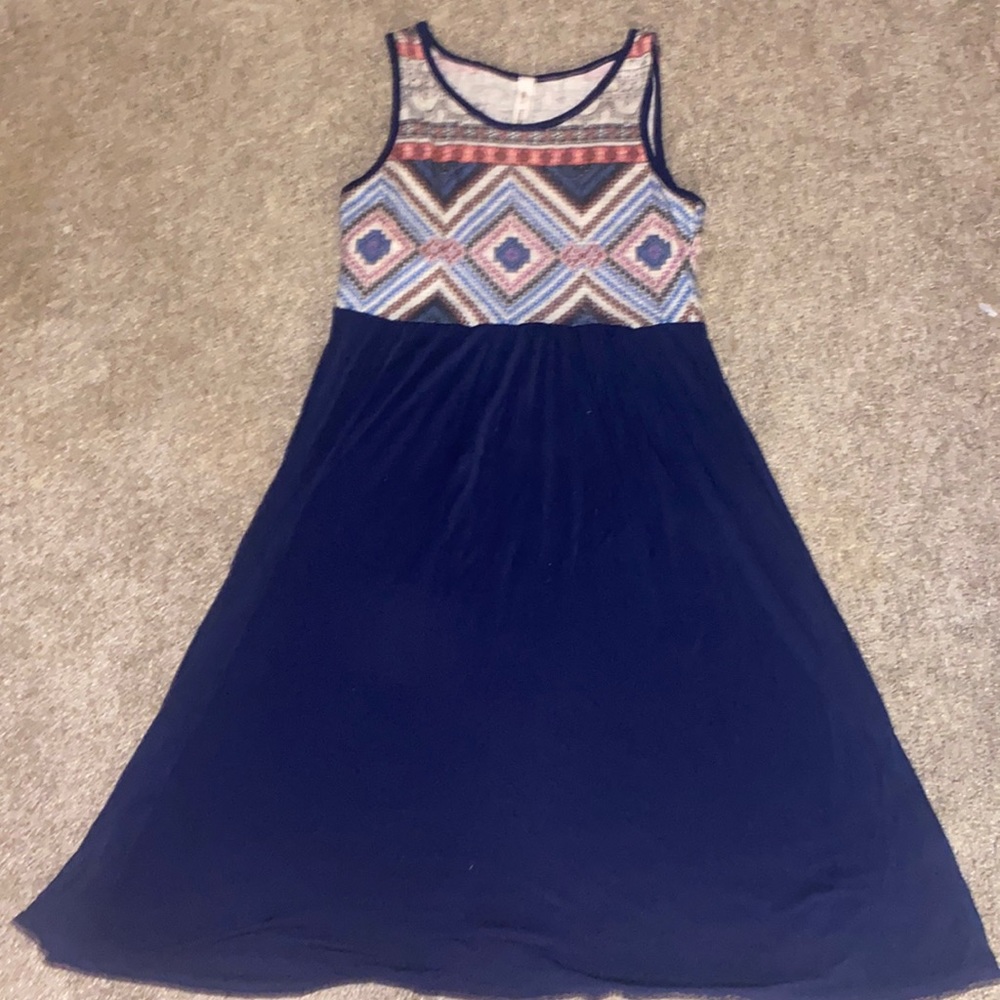 NAVY TRIBAL DRESS